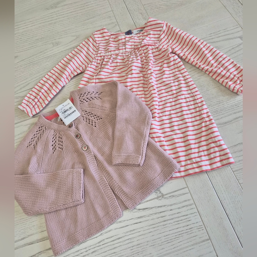 Baby Boden Dress & Sweater 12-18m From NORDSTROM